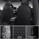 thumbnail image 4 of Fundas para asientos de coche CAR PASS con brillo y diamantes, negras de cuero, juego completo, 4 of 9