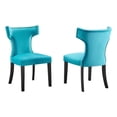 thumbnail image 2 of Modway Emanate Vintage French Upholstered Fabric Dining Side Chair, 2 of 9