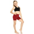 thumbnail image 2 of Stretch Is Comfort Premium Stretch Youth Girls Oh so Soft Biker Shorts| Child  Size 4 -16, 2 of 6