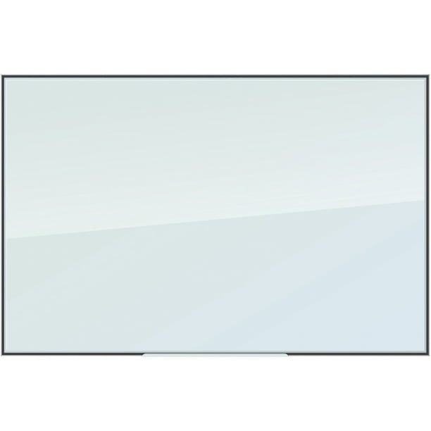 U Brands Glass Dry Erase Board, 36 x 24 Inches, White Frosted Surface