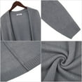 thumbnail image 4 of Yesfashion Womens Open Front Cardigans Long Sleeve Lightweight Loose Knit Casual Sweater Outwear, 4 of 5