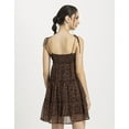 thumbnail image 3 of Moomaya Women Printed Mini Dress, Strappy Shoulders Tiered Short Summer Dress, 3 of 8