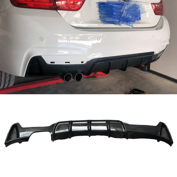 NINTE Rear Bumper Lip Diffuser for 2014-2020 BMW 4 Series F32/F33/F36 M Sport Carbon Fiber Style