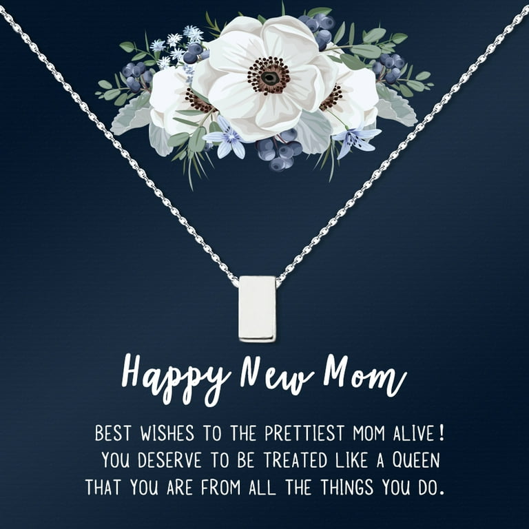 ⭐︎ HAPPY MUM⭐︎ Happy New Mom Mother's Day Necklace, Mother's Day Gift for