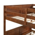 thumbnail image 6 of Full Over Full Bunk Bed with Twin Size Trundle, Walnut, 6 of 9