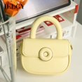 thumbnail image 2 of IELGY women's small fresh, simple and fashionable solid color messenger small square bag, portable, 2 of 2