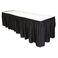 thumbnail image 2 of Table Set Linen-Like Table Skirting, Polyester, 29" X 14 Ft, Black | Bundle of 5 Each, 2 of 5