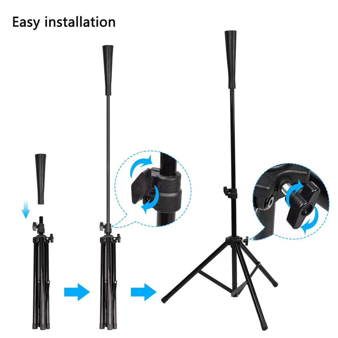 Cyfie Adjustable Baseball Batting Tee, T Ball Stands Hitting Equipment Practice Training, 29.5in-44.5in,Deal on Sale Clearance
