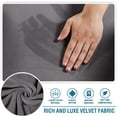 thumbnail image 7 of Hgudesign Stretch Velvet 3 Piece T Cushion Sofa Slipcovers Individually Sofa Cushion Covers for 3 Cushion Couch Seat Cushion Covers Stay in Place(Sofa, Grey), 7 of 7