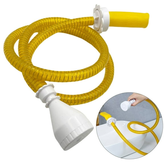 Universal Joint Water Pipe - On Bathtub Faucet Sprayer Attachment, Portable Dog Shower Adapter with 5-Foot Hose, Pet Showerhead, Easy Tub Faucet Connector, No Tools Required halloween decorations,