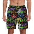 thumbnail image 2 of Picia Game Joysticks pattern Mens Swim Trunks with Compression Liner Stretch Beach Shorts Quick Dry with Zipper Pockets No-Chafing Board Shorts-Medium, 2 of 9