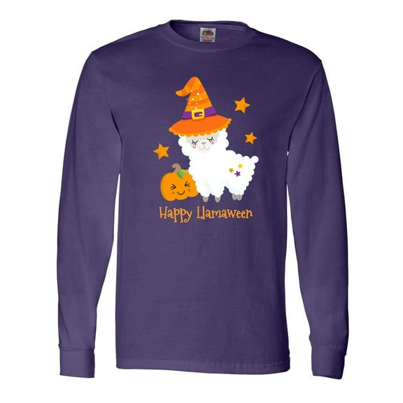 Inktastic Happy LLamaween Long Sleeve T-Shirt