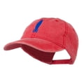 thumbnail image 2 of Image of Rocket Embroidered Washed Cap - Red OSFM, 2 of 5