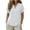 White, variant on Floleo Women's Casual V-Neck Shirt Loose Summer Spring Short Sleeved Top Soft and Breathable Versatile for Daily Use Suitable for Office Exercise Street Shopping(Navy,S)