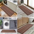thumbnail image 6 of Brown Boho Tribal Hexagons and Stripes Pattern Kitchen Rug Mat,Kitchen Runner Rugs Non Skid Washable,Decorative Kitchen Floor Mats for Kitchen,Sink,Laundry,17"x47.2", 6 of 7