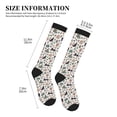 thumbnail image 2 of Lsque Black Cat And Snake Pattern Sport Compression Socks for Men & Women 15-20 mmHg Knee High Nurse Pregnant Running Medical and Travel Athletic, 2 of 6