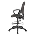 thumbnail image 4 of Boss Office Products Fabric Drafting Stool with Loop Arms in Black, 4 of 8