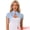 Blue, variant on Lace Cardigan Stand Collar Short Elegant Shrug S White