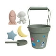 thumbnail image 4 of Juego de 6 cubos de playa CUTICAT de silicona para pequeños, 4 of 8
