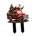 thumbnail image 2 of Letrero navideño de Papá Noel para jardín, decorativo, con toma de tierra, acrílico, para decoración navideña al aire libre, para patio, y céspe, 2 of 8