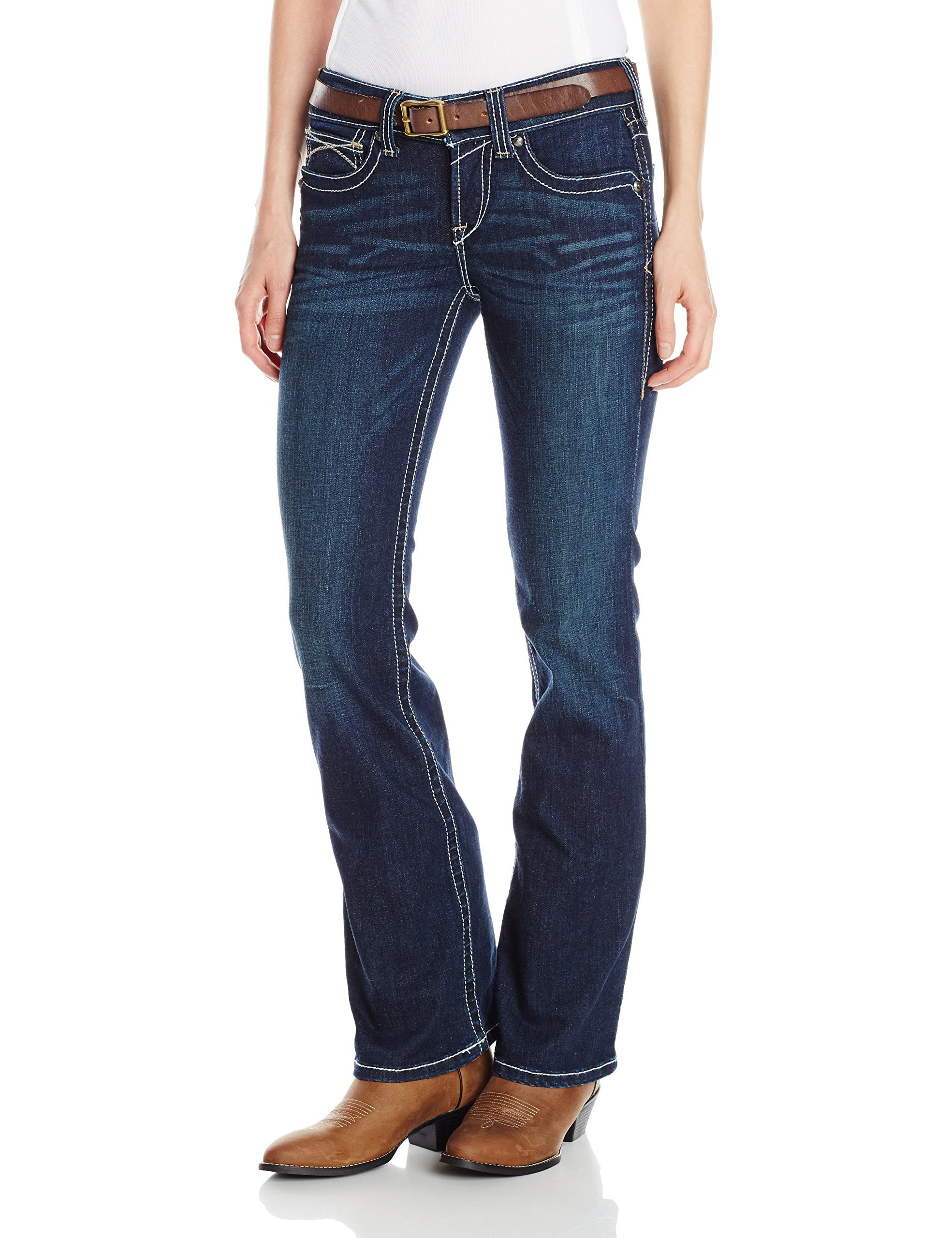 Womens Jeans 30x32 Boot Cut Seamed Five Pocket Stretch 30 - Walmart.com