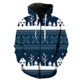 thumbnail image 1 of Sudadera con capucha para hombre, estilo navideño, con cremallera, divertida, Tops con estampado 3D, chaquetas con capucha, ropa de calle de manga larga, moda Unisex, 1 of 4
