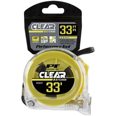Performance Tool 33' x 1" Clear Tape Measure