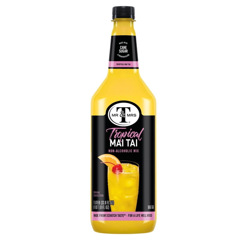 Mr & Mrs T Mai Tai Coctail Mix, 1 L Bottle, 1 Count (Pack of 6