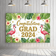thumbnail image 6 of Tropical Flamingo Congratulations Banner Graduation Party Decorations for School Ceremony Celebration Event, 6 of 8