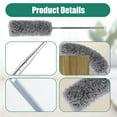 thumbnail image 4 of Piwvid Telescopic Washable Duster Telescopic Duster Long Extendable Microfibre Dust Mop Dust Brush with Bendable Corner Broom, Spider Web Remover for High Ceilings ﻿, 4 of 8