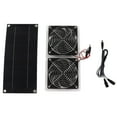 thumbnail image 2 of Kit de ventilador con panel solar, impermeable, portátil, ecológico, para exteriores, 100 W, 12 V, panel único, 2 of 14