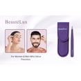 thumbnail image 4 of Pinza para cejas BeautéLux Premium con punta inclinada de acero inoxidable, 4 of 9