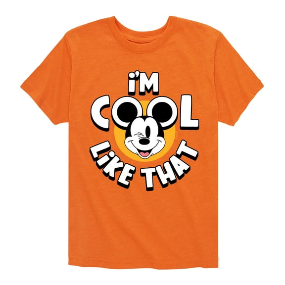 Mickey & Friends - I'm Cool Like That - Youth Short Sleeve Graphic T-Shirt