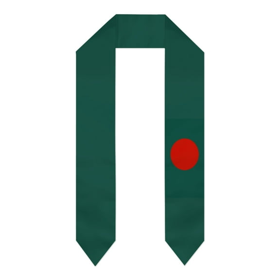 Bangladesh Flag Thick Graduation Sash Stole Scarf Double Sided Honor Stole For Graduation Students Class Of 2024
