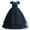 Blue, variant on HAWEE Flower Girls Dresses Big Girls Off Shoulder Embroidered Puffy Dress Piano Costume Wedding Bridesmaid Princess Long Full Dress, Sizes 5-13Y