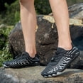 thumbnail image 2 of lnmuld Men Women Barefoot Shoes, Breathable Mesh Shoes for Water Yoga Fitness Hiking Color:Black,Size:9.5, 2 of 9