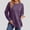 Purple womens long sleeve pullover tops a1, variant on RRJ Women's Fall Winter Long Sleeve Pullover Tops Casual Round Neck Side Slit Curved Hem Solid Basic Tee Shirts, Purple S