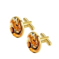 thumbnail image 2 of Basketball Men's Cufflinks Set, Stainless Steel Shirt Cufflink Set, Suitable for Formal Attire, Ideal for Weddings and Business Meetings, 2 of 6