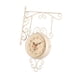 thumbnail image 1 of Reloj de pared de doble cara para colgar en la pared, diseño retro silencioso. blanco, 1 of 9