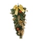 thumbnail image 4 of Corona colgante de puerta de al revés de Navidad, lazos exquisitos para festivales, decoración navideña, corona navideña para ventanas de Amarillo, 4 of 8