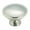 Chrome, variant on 1.5 in. dia. Allison Round Furniture Knob - White 1 in. Projection