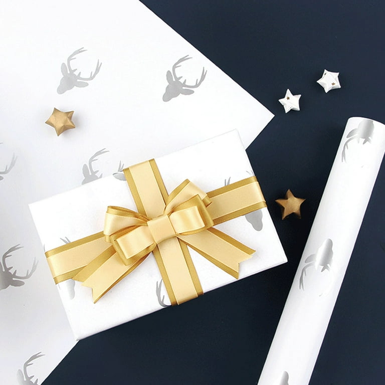 Christmas Gift Gold And White Wrapping Paper Valentine's Day Birthday Gift  Box Wrapping Paper Polka Dots Wrapping Paper