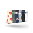 thumbnail image 5 of Wonder Nation Boys Sport Balls Mid-Crew Socks, 6-Pack, Sizes S-L, 5 of 12