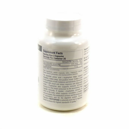 Source Naturals L-Tryptophan 500 mg 60 Caps