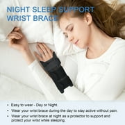 Wrist Brace with Removable Metal Wrist Splint for Carpal Tunnel Night Support,Right & Left Hand,S