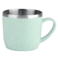 thumbnail image 1 of Eco-Friendly Stainless Steel Wheat Straw Cup Flask (Green), 1 of 9