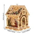 thumbnail image 3 of 3D Christmas House Pearl Art Kit, Lighted DIY Diamond Art Craft with Rhinestones and Pearl Beads, Plastic Tabletop Holiday Decor, by Zovey, 3 of 8