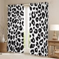 thumbnail image 2 of Manfei Cheetah Leopard Print Black Out Curtains, Black White Fashion Curtains Pack of 2 (42x63 Each), Teens Kids Adult Bedroom Curtains, Window Curtains Decor, 2 of 6
