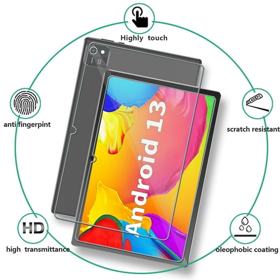 [NSFN] For COLORROOM K10 Glass Film for Tablet 10.1 Inch Glass Film, LCD Protective Glass Film, 9H Hardness, Ultra-Thin, High Transmittance, Automatic Adhesion, Scratch Prevention, 2 Pack