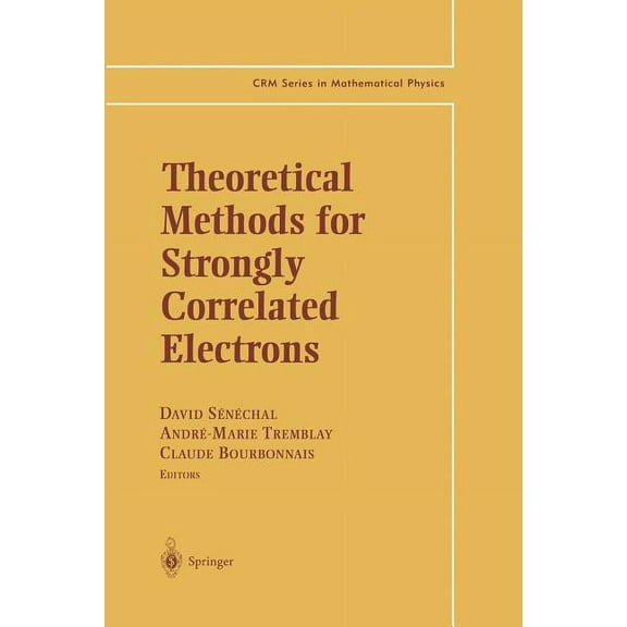 Crm Mathematical Physics Theoretical Methods for Strongly Correlated Electrons, (Paperback)